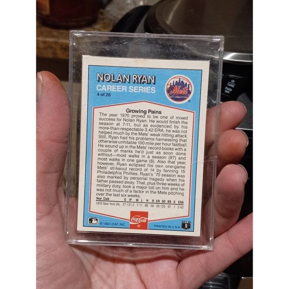 Vintage 1992 DonRuss Nolan Ryan Coca Cola Baseball cards- Set of 4 - Picture 5 of 9